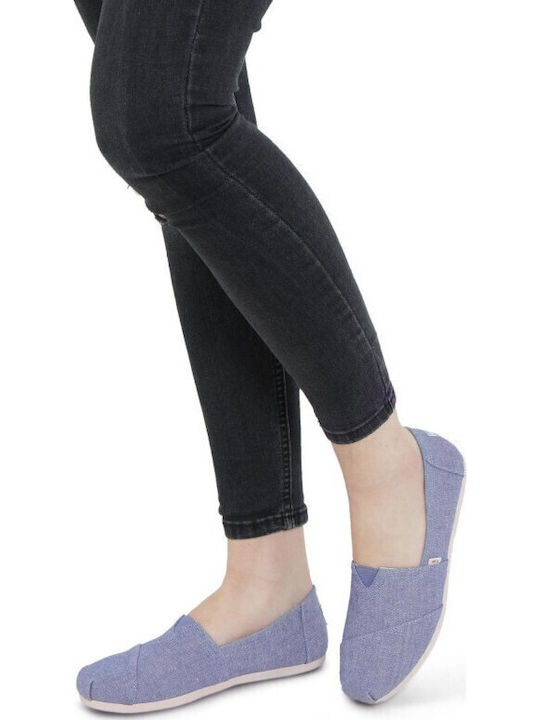 Alpargata Din material textil Espadrile dama în culoarea Albastru deschis