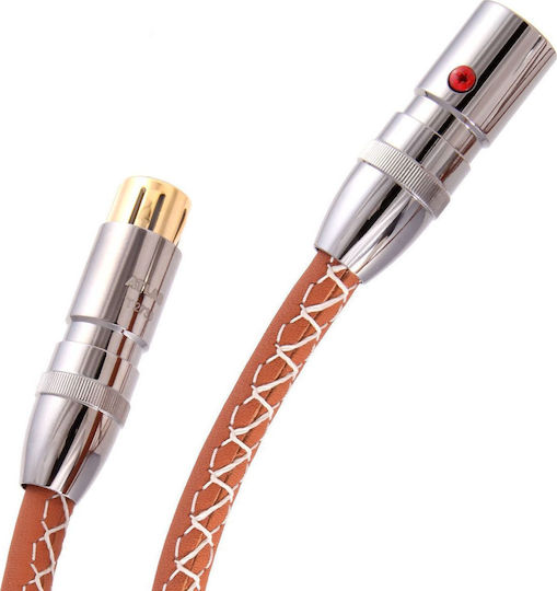 Atlas Cables Asimi Luxe XLR male to XLR female 1.5m Cable Orange