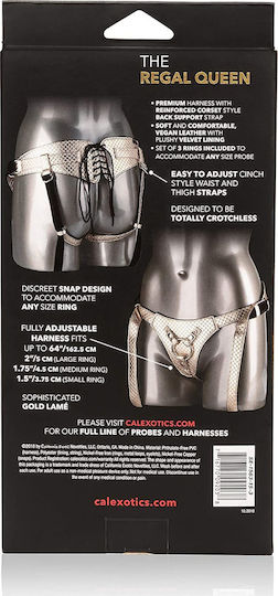 Calexotics Her Royal Harness Crotchless Regal Queen Harness σε Χρυσό Χρώμα