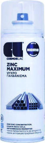 Cosmos Lac Spray Galvanisation Zinc Maximum with Metallic Effect Gray 400ml