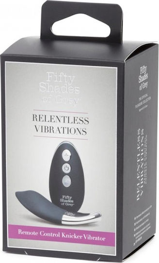 Fifty Shades of Grey Relentless Vibrations Remote Control Panty Vibe Κλειτοριδικός Δονητής με Απομακρυσμένο Έλεγχο Μαύρος