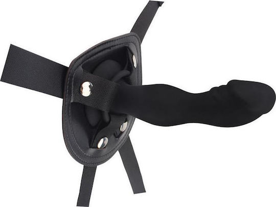 Chisa Novelties Rumpy-Pumpy Strap-On Harness με Dildo 15cm σε Μαύρο Χρώμα