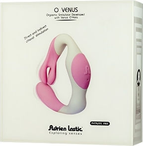 Adrien Lastic O Venus Mini Διπλός Δονητής 10cm Λευκός