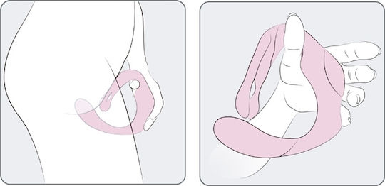 Adrien Lastic O Venus Mini Διπλός Δονητής 10cm Λευκός