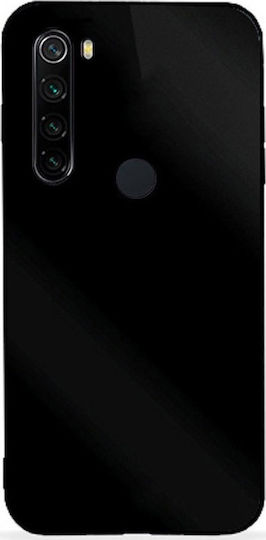 Forcell Glass Back Cover Plastic Black (Redmi Note 8)