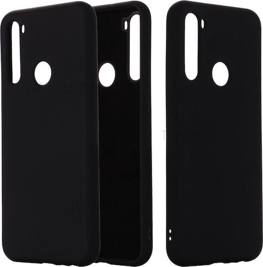 Hurtel Umschlag Rückseite Silikon Schwarz (Redmi Note 8T)