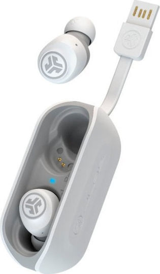 Jlab Go Air In-ear Bluetooth Handsfree Căști cu Carcasă de Încărcare Alb