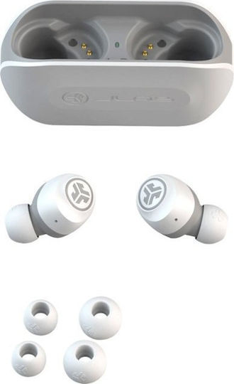 Jlab Go Air In-ear Bluetooth Handsfree Căști cu Carcasă de Încărcare Alb