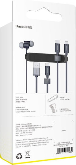 Baseus Cable Ties Plastic in Black Colour (15 pcs) (TZACGX-01)