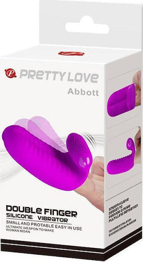 Pretty Love Abbott Vibrator Finger 9.4cm Purple