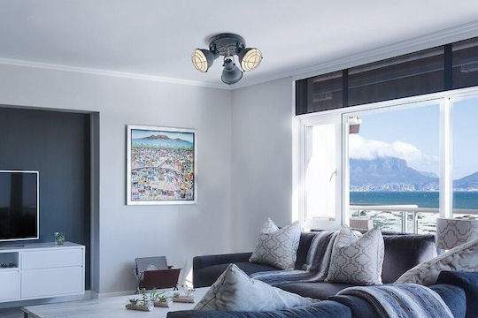 Fan Europe Τριπλό Σποτ με Ντουί E14 σε Γκρι Χρώμα