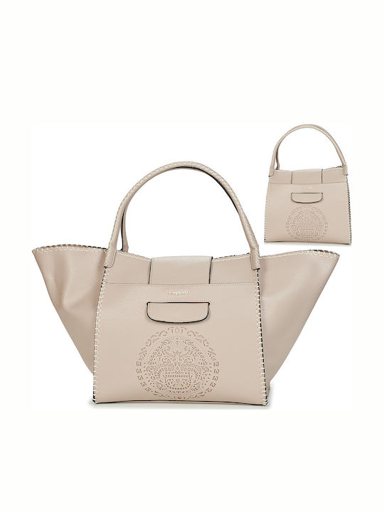 Desigual Tribal Zaria Medium Damen Tasche Schulter Beige