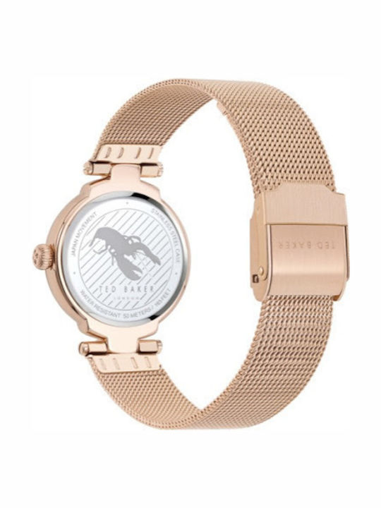 Ted Baker Inezz Women's Watch with Pink Gold Metal Bracelet
