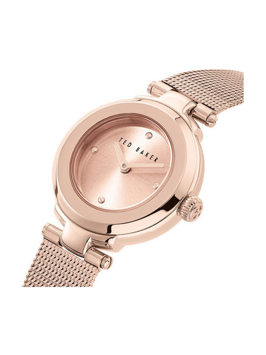 Ted Baker Uhr mit Rose Gold Metallarmband BKPIZF904