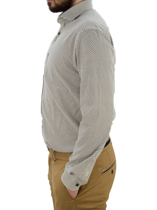 Shirts Vittorio White-Brown