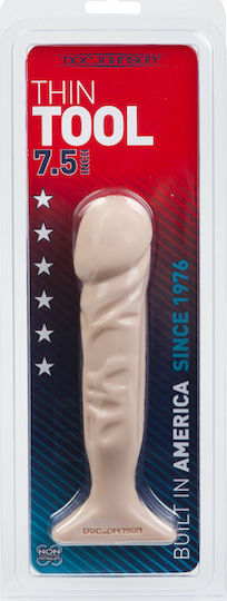 Doc Johnson Classic Thin Tool Πρωκτικό Dildo Flesh 14.2cm