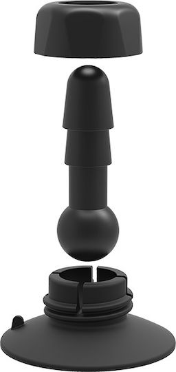 Vac U Lock Deluxe 360° Swivel Suction Cup Plug Πρωκτικό Ντους Black 11.4cm