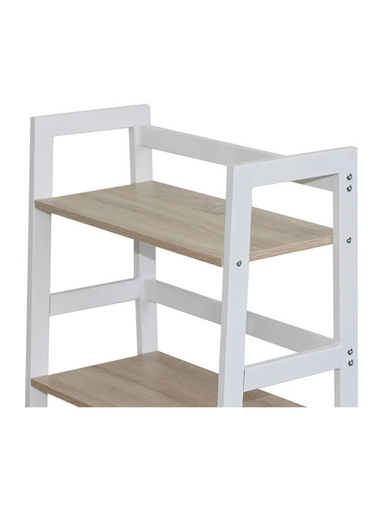 Bookcase Norya Short White 64x34x94cm