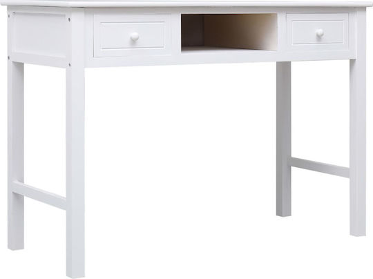 Birou din lemn masiv Alb 110x45x76buc
