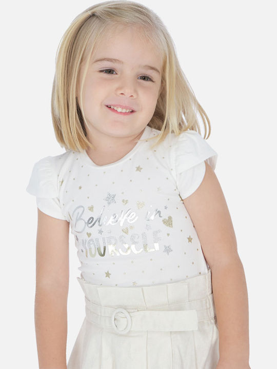 Mayoral Kids Blouse Short Sleeve White