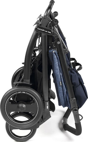 Peg Perego Book For Two Doppelter Kinderwagen Geeignet für Neugeborene Blau 14kg 54499GL51RO51