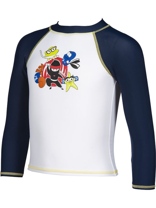 Arena Kids Swimwear Long Sleeve Shirt White