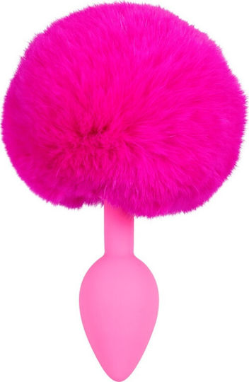 You2Toys Colorful Joy Bunny Tail Plug Πρωκτική Σφήνα Φούξια 6cm