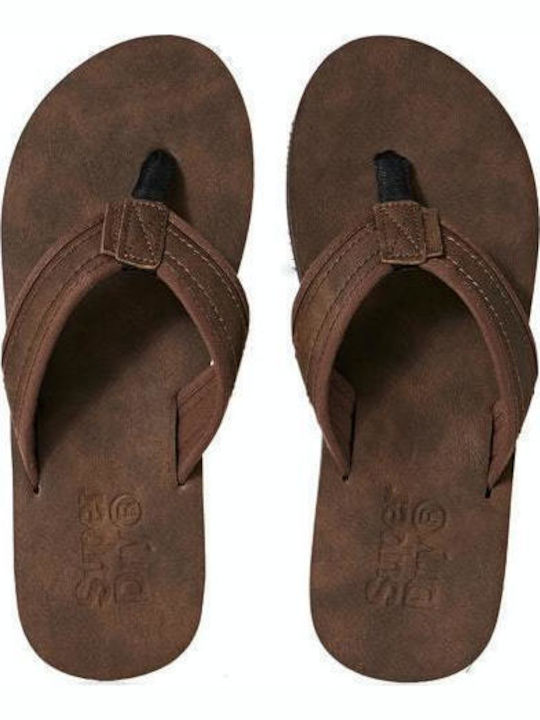 Slapi Bărbați Flip Flops Anatomici Maro
