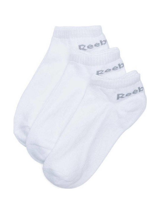 Reebok Act Core Inside Αθλητικές Κάλτσες Λευκές 3 Ζεύγη