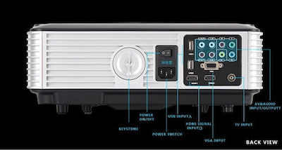 Conceptum RD-806 RD-806 Proiector HD Lampă LED cu Difuzoare Incorporate Negru