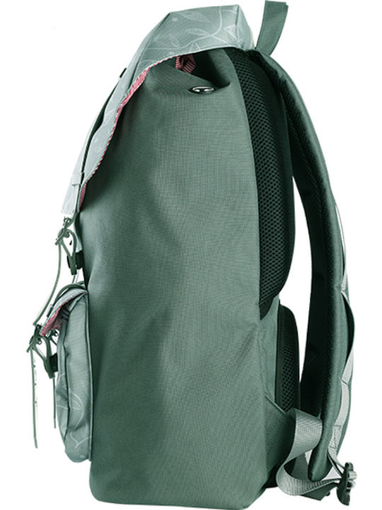 Travel Hiking Αδιάβροχη Τσάντα Πλάτης για Laptop 15.6" Green Moss/Green