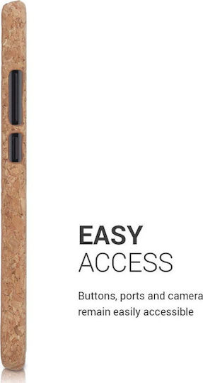 KWmobile Cork Back Cover Wooden Brown (Redmi Note 8T)