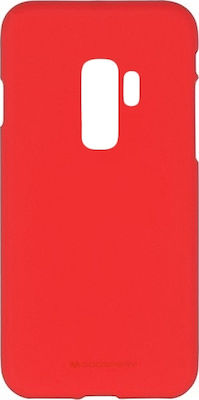 Mercury Soft Feeling Silicone Back Cover Red (Galaxy S9+)