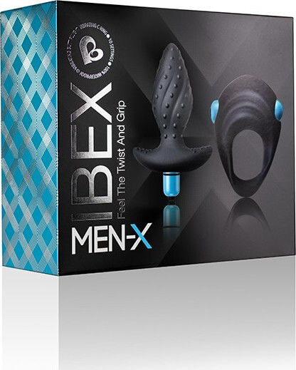 Rocks Off Ibex Πρωκτικές Σφήνες με Δόνηση Σετ Black 12cm 2τμχ