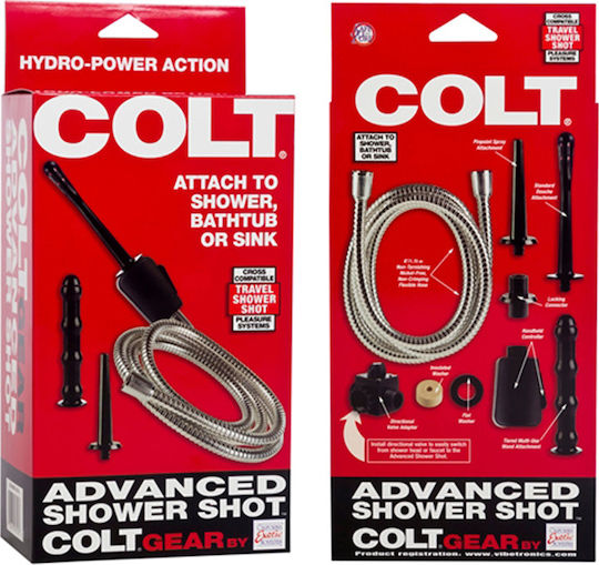 Colt Advanced Shower Shot Πρωκτικό Ντους Black 12cm