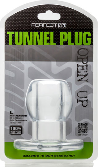 Perfect Fit Brand Tunnel Plug Medium Anal Plug Mittel Clear