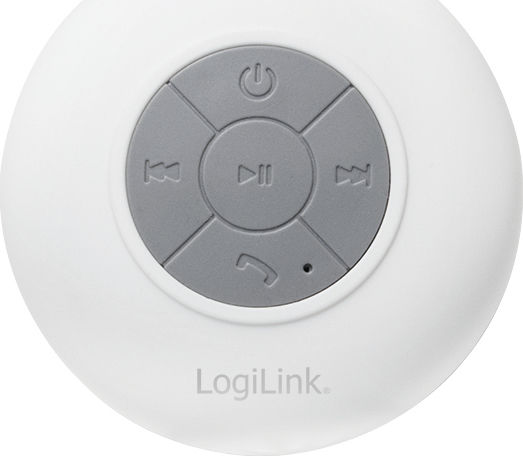 LogiLink Shower Bluetooth високоговорител 3W с живот на батерията до 4 часа Бял