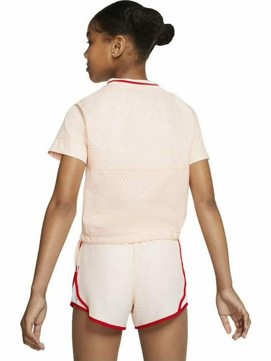 Nike Children's Blouse Short Sleeve Pink