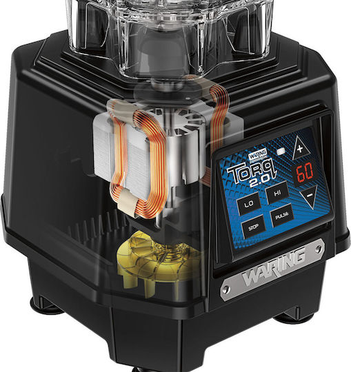 Waring TBB160E Commercial Blender 1.5kW Black with Capacity Canister 1.4L 19x20.3x45cm