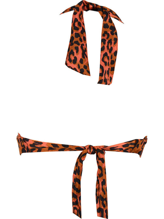 Rock Club Bikini Bra BP-2157 Brown Animal Print BP2157.wild