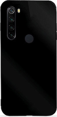 Forcell Glass Coperta din spate Sintetic Negru (Redmi Note 8T)