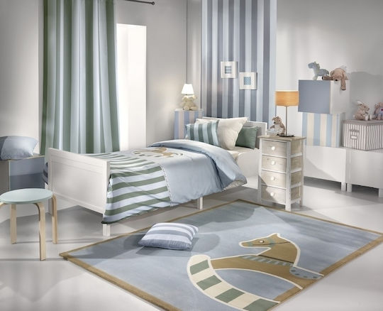 Saint Clair Toy Kids Duvet Cover Single Cotton Blue 160x220cm