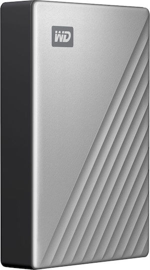 Western Digital My Passport Ultra USB-C / USB 3.1 External 2.5" HDD 5TB Silver