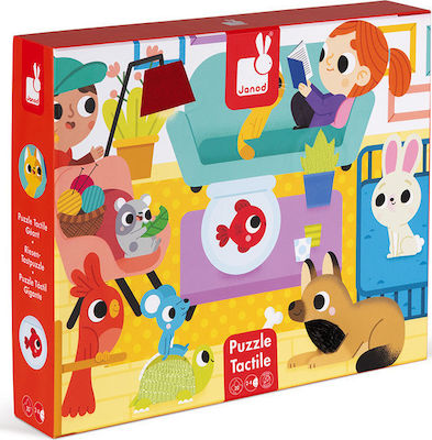 Kids Puzzle Tactile Pets 20pcs Janod