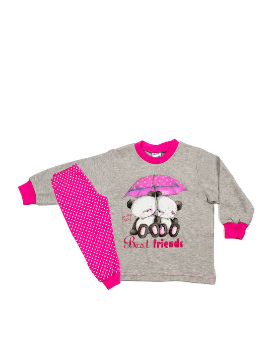 Pretty Baby Kids' Pajamas Winter Gray