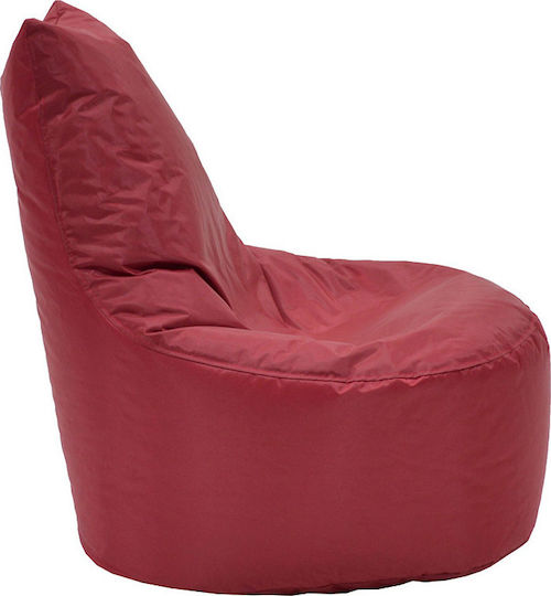 Waterproof Bean Bag Chair Poof Norm Pro Red 65x65x80cm