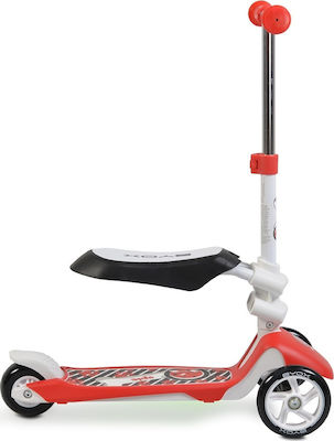 Byox Kinderroller Epic 2 in 1 3-Rad mit Sitz für 3+ Jahre Rot 107316