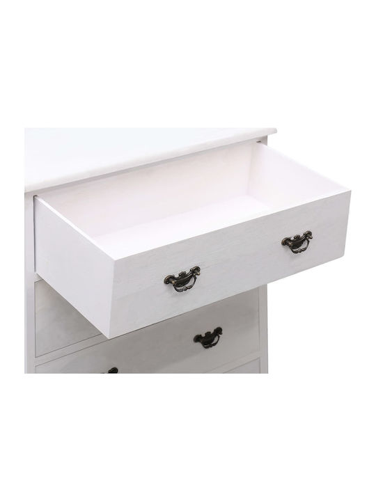 Συρταριέρα Κρεβατοκάμαρας mit 4 Schubladen Weiß 60x30x75cm
