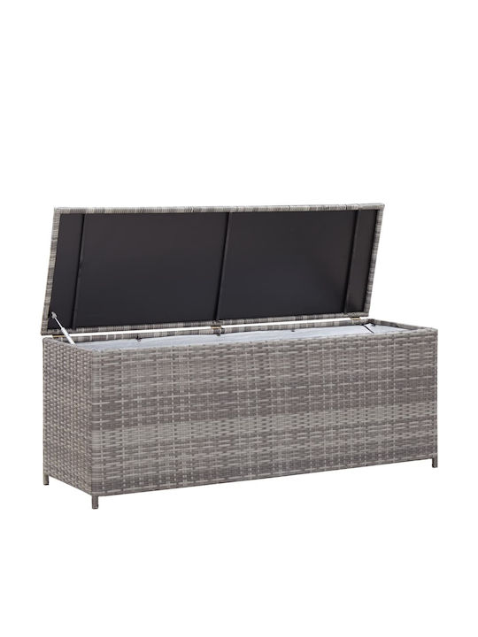 vidaXL Outdoor Storage Box Gray L120xW50xH60cm