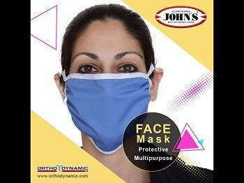 Johns Cloth Face Mask Blue 12530 1pcs